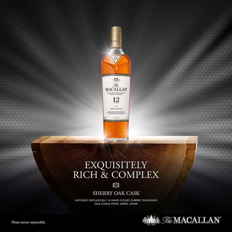 Whisky The Macallan Sherry Oak 12 Anos Single Malt 700ml