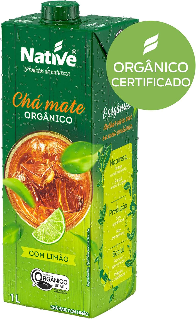 Chá Mate Native Com Limão Orgânico 1L