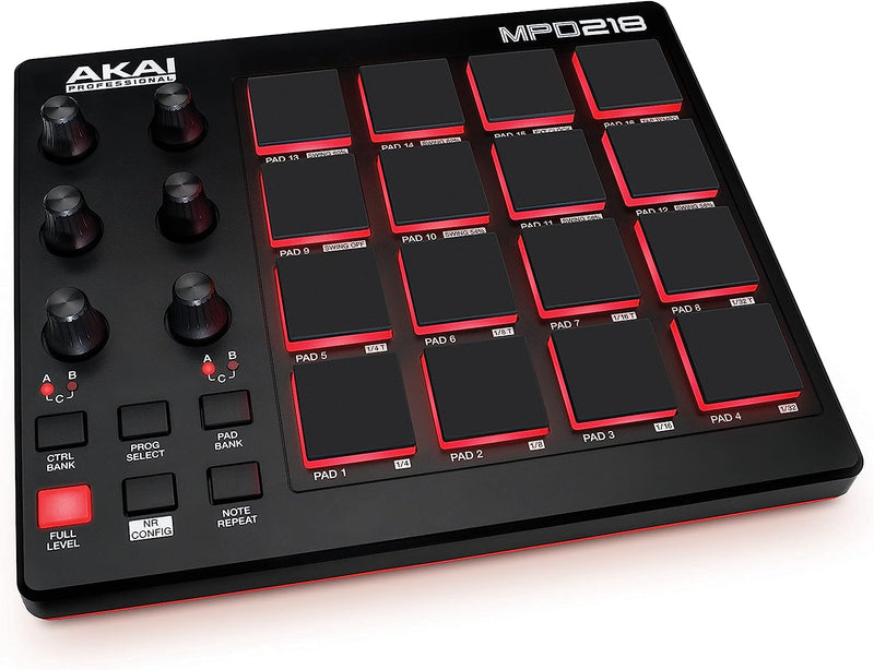 Controlador MIDI AKAI MPD 218 16 Teclas