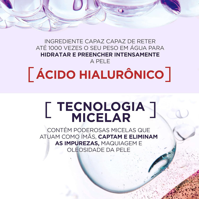 Água Micelar Sameriver L'Oréal Paris Hialurônico 200ml