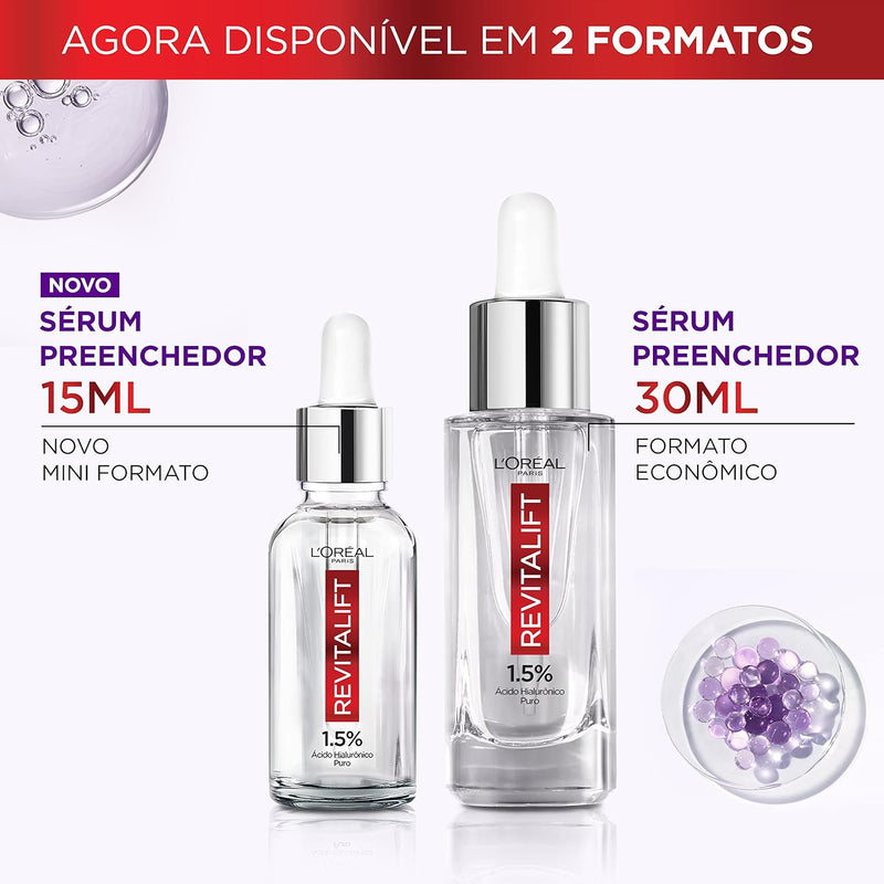 Sérum Anti-Idade Hidratação Preenchedora Revitalift 1,5% de Ácido Hialurônico Puro 30ml