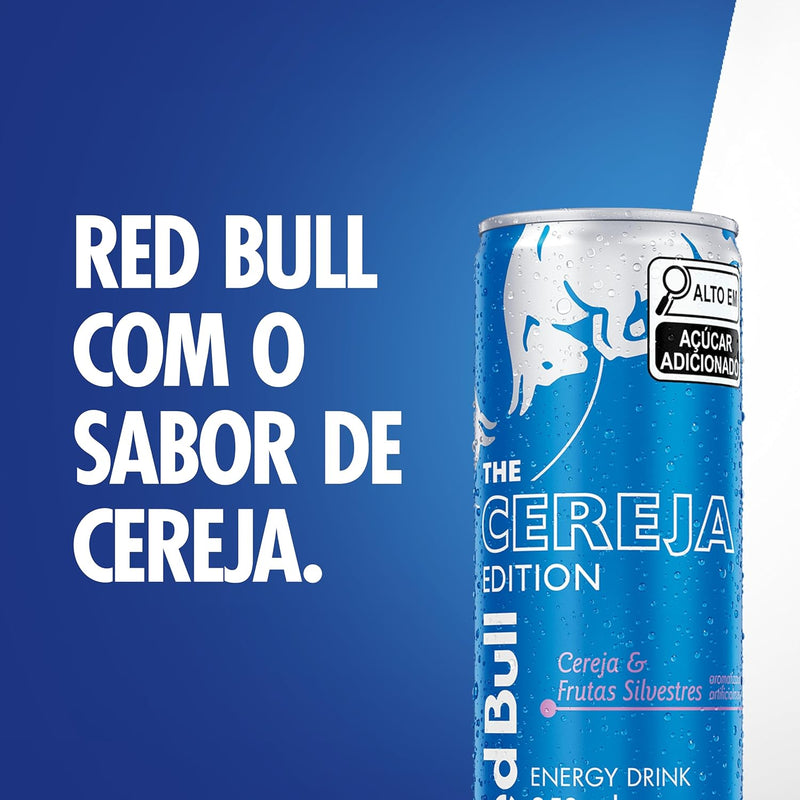 Pack c/ 24 Red Bull Energy Drink Cereja e Frutas Silvestre 250ml