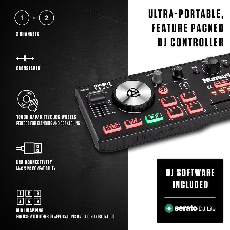 Controladora Numark DJ2GO2 Touch