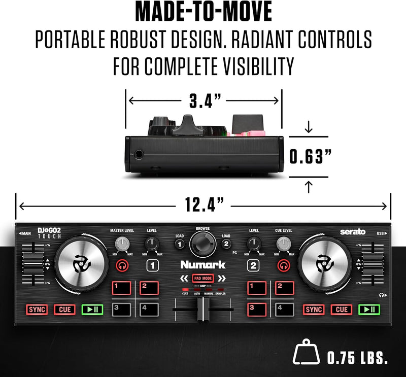 Controladora Numark DJ2GO2 Touch