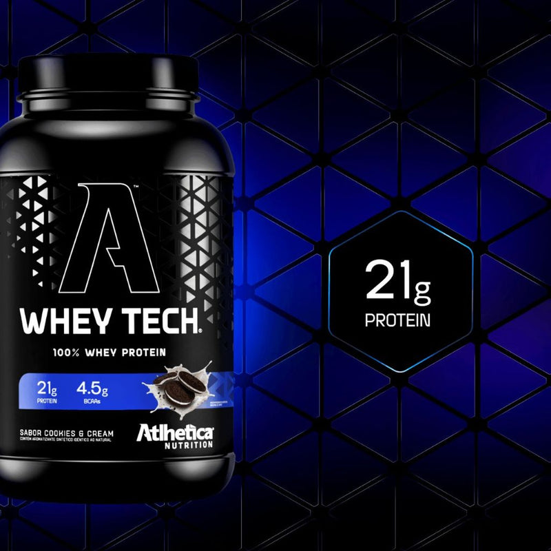 Whey Tech Pote Proteína Concentrada 900g Diversos Sabores Atlhetica