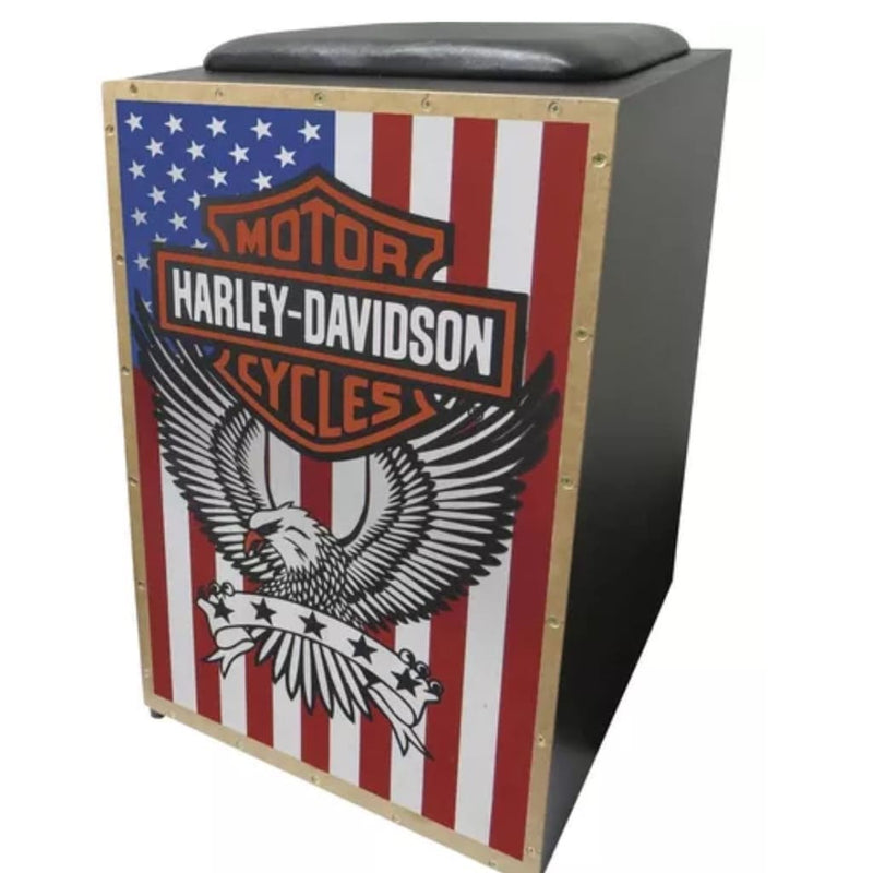 Cajon Jaguar Percussion Elétrico Harley Davidson