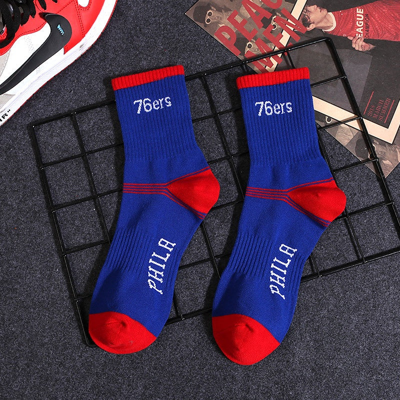 Meias Sock NBA Philadelphia 76ers 8 Azul