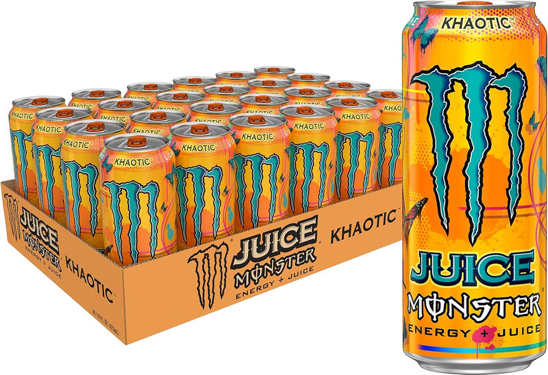 Kit 24x Monster Juice Khaotic Tropical Orange 473ml