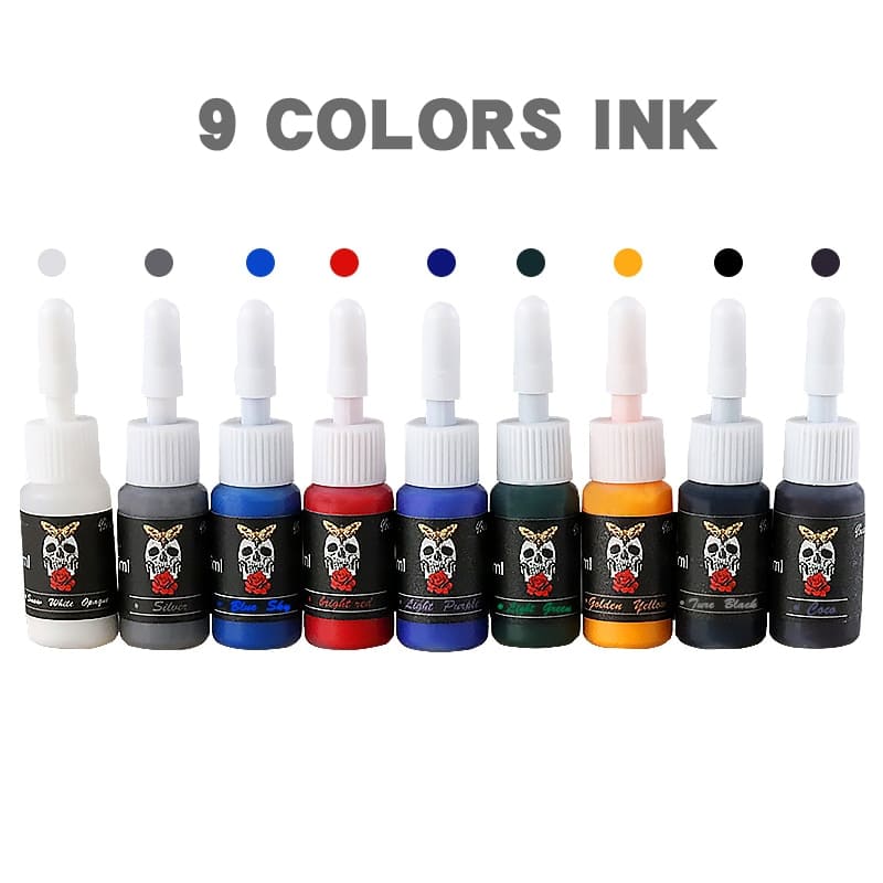 Tinta Skull Mixing Ink Natural 9 Unidades - SUPER PROMOÇÃO DE ATACADO A FIRMA