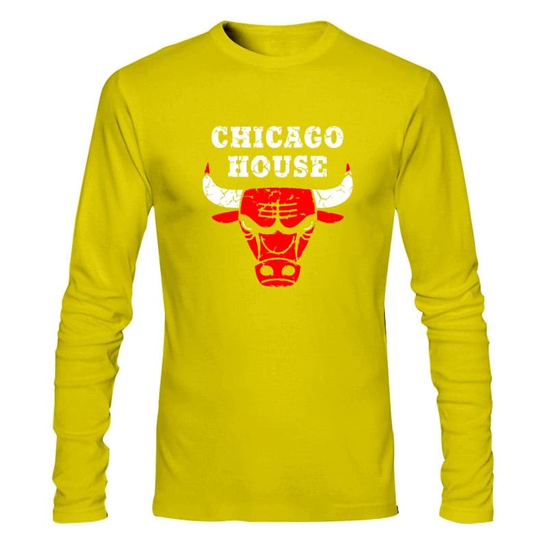 CAMISETA MANGA LONGA CHICAGO HOUSE - 7 Cores disponíveis