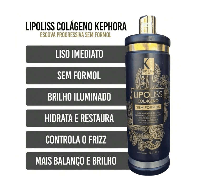 Progressiva Liso Imediato Lipoliss Sem Formol 1L