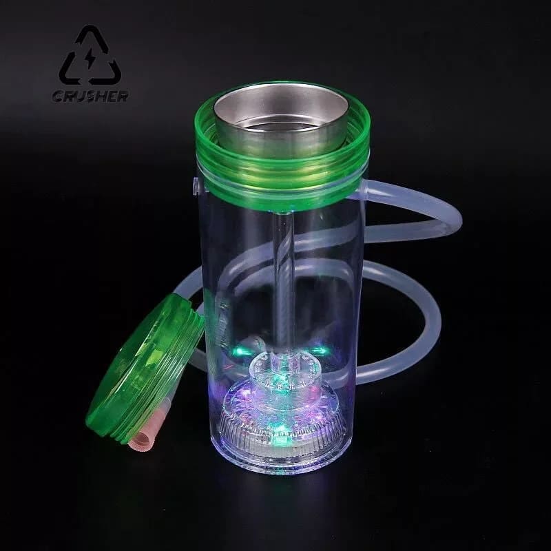 NARGUILE PORTÁTIL CRUSHER LED FILTRO EMBUTIDO SHISHA