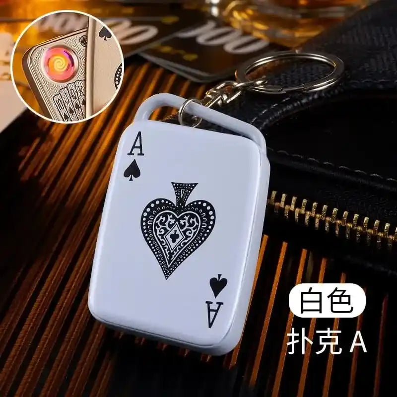 ISQUEIRO CRIATIVO POKER TUNGSTÊNIO - 7 Modelos