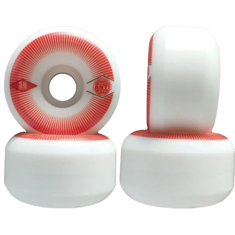 Roda Anti Action 58mm 101A 4AT Vermelho