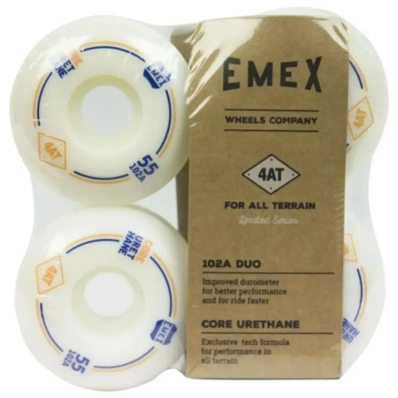 Roda Emex 55mm 102A Azul e Laranja