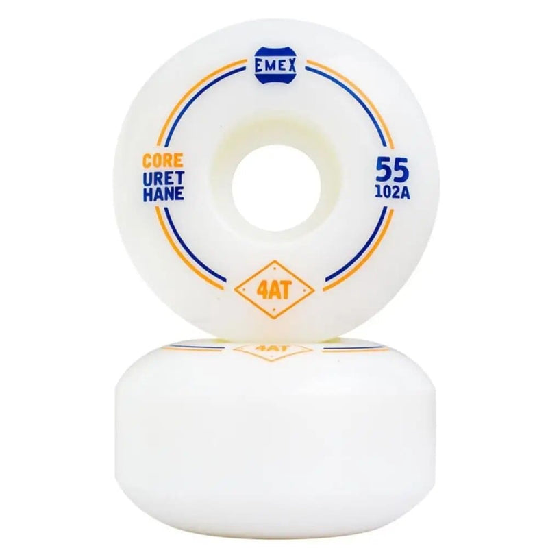 Roda Emex 55mm 102A Azul e Laranja