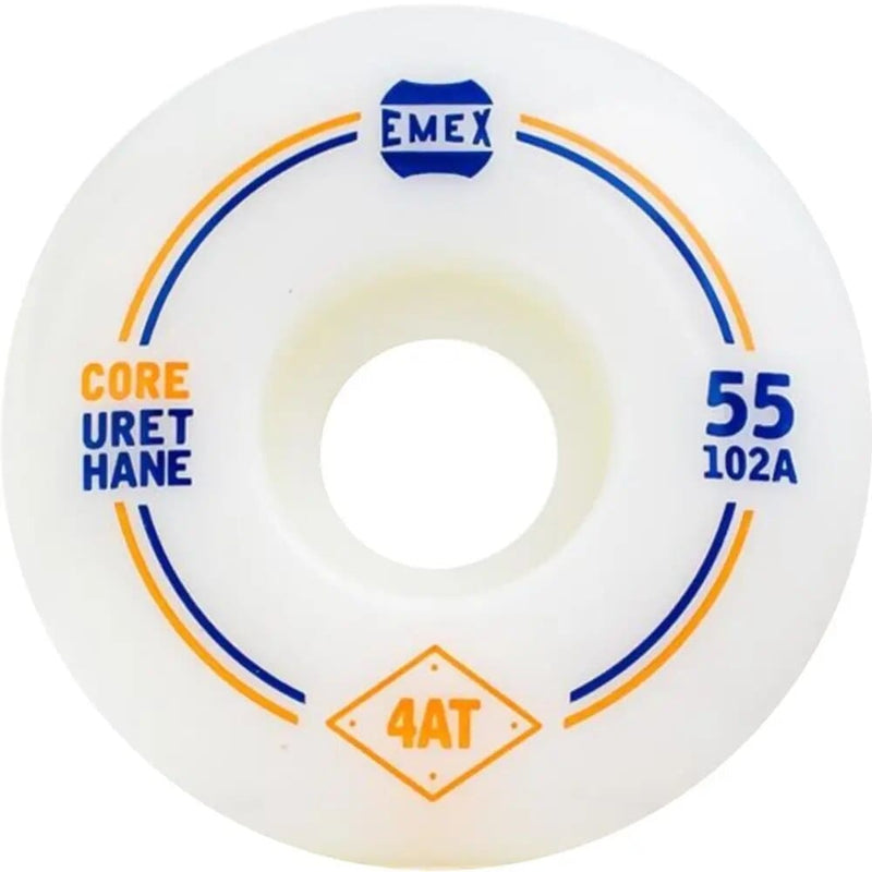 Roda Emex 55mm 102A Azul e Laranja