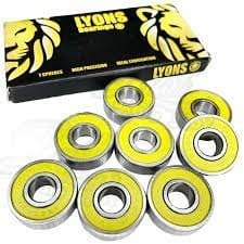 Rolamento Skate Lyons Abec 15 2rs Veloz Jogo C/8 Unidades