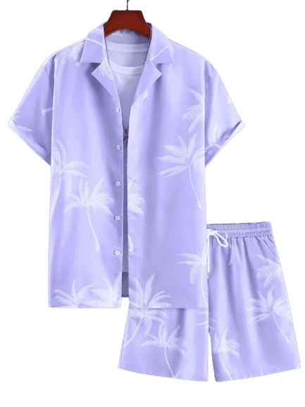 Conjunto CAMISA + CALÇÃO Summer Roxo