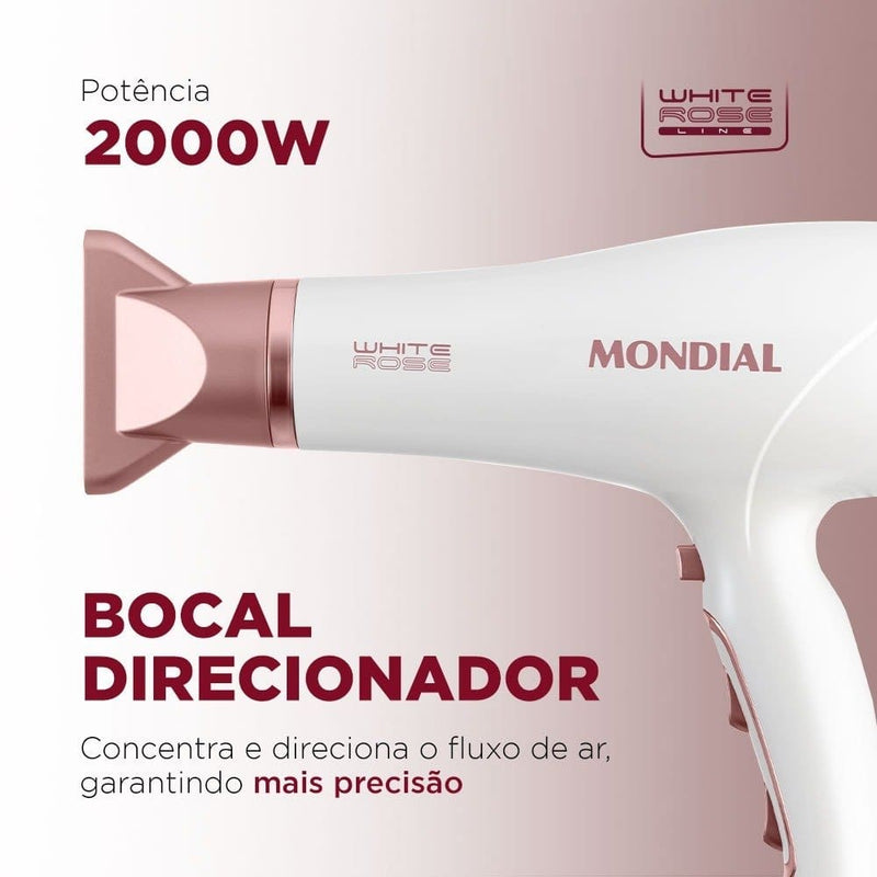 Secador De Cabelos Mondial Tourmaline Ion SCN-50 Potencia 2000w