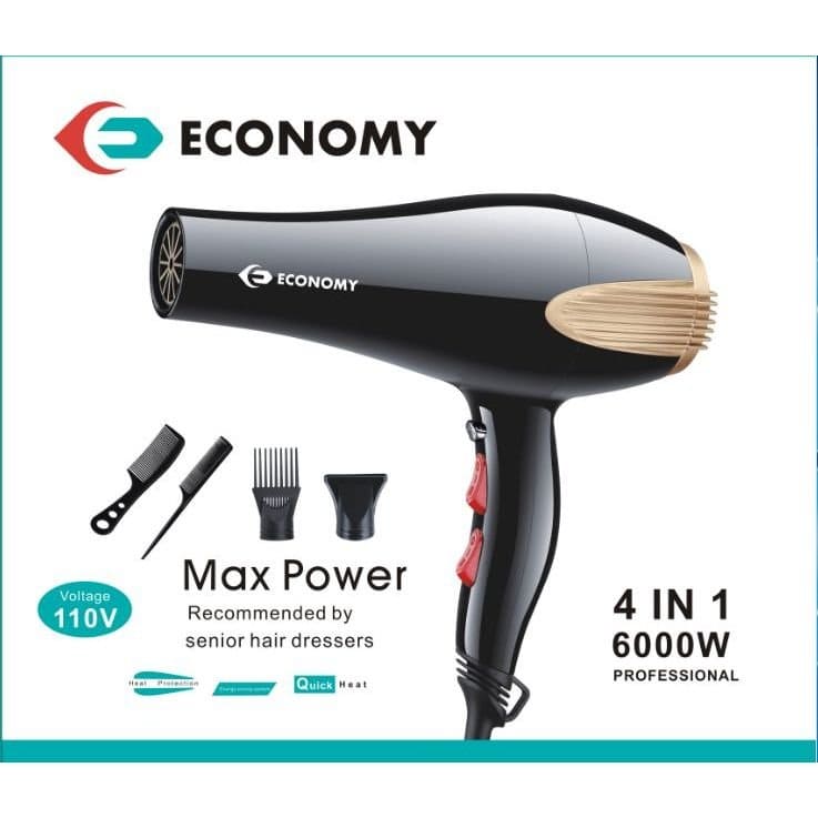 Secador de Cabelo Economy Max Power 6000W 110v