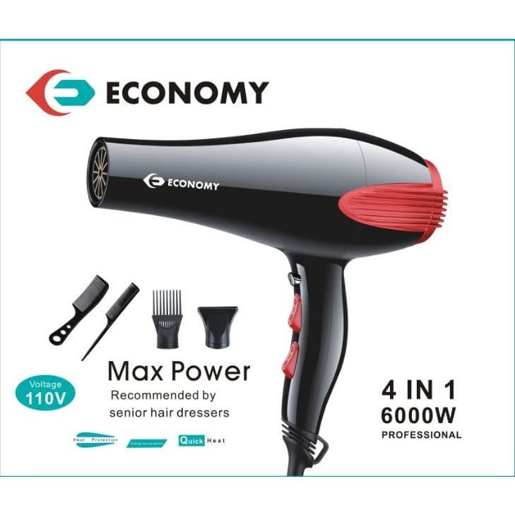 Secador de Cabelo Economy Max Power 6000W 110v