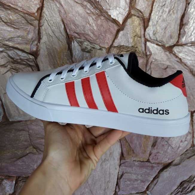 Tênis Adidas Pace Branco Vermelho