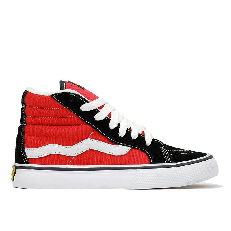 Tênis Mad Rats Hi Top Cano Alto Preto Vermelho