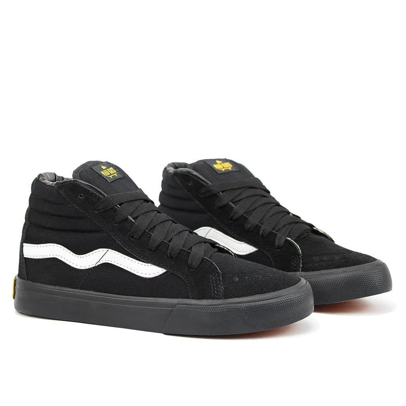 Tênis Mad Rats Skate Hi Top Cano Alto Black Branco