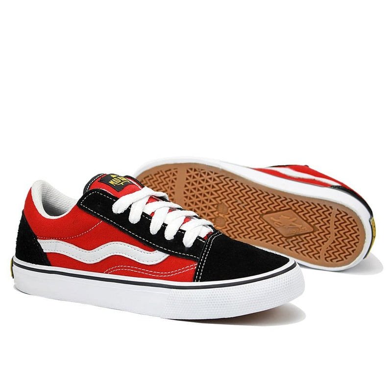 Tênis Mad Rats Skate Old School Preto Vermelho