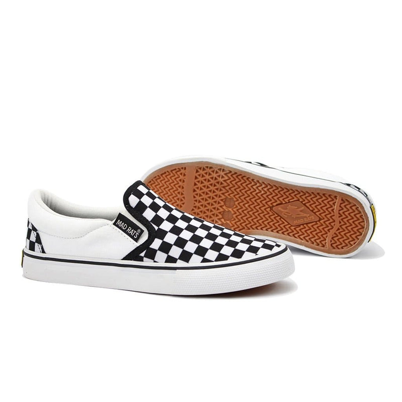 Tênis Mad Rats Skate Slip On Quadriculado