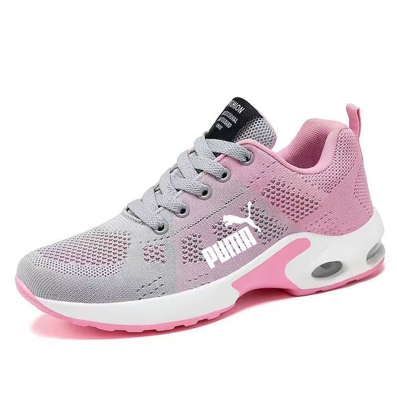 Tênis Puma Sport Feminino Cinza Rosa