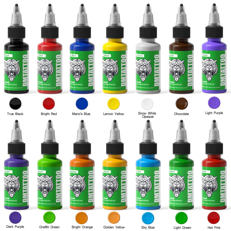 Tinta DM Natural Bady Ink 30ml - Kit 14 Unidades