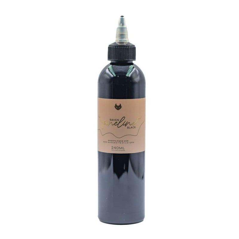 Tinta Easy Glow 240ml - Raven Black Fine Line Para Tattoo