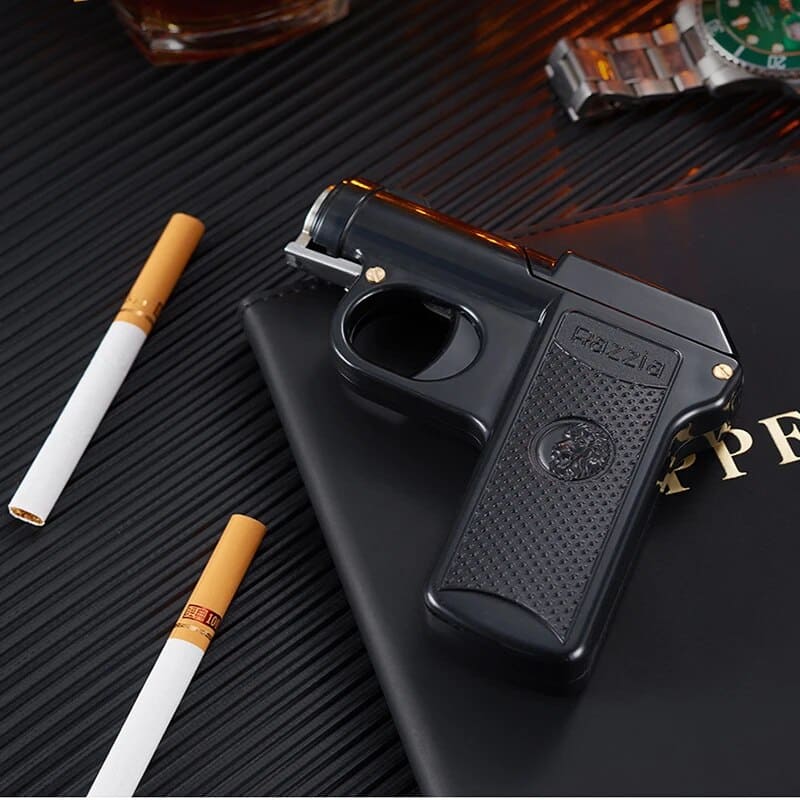 ISQUEIRO CRIATIVO RAZZIA PISTOLA C/ CASE P/ 6