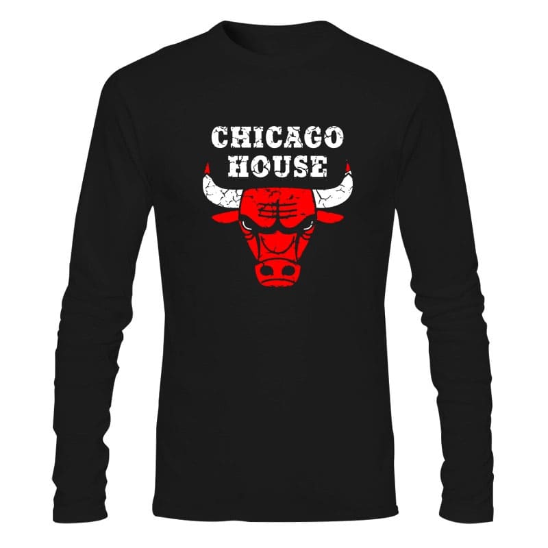 CAMISETA MANGA LONGA CHICAGO HOUSE - 7 Cores disponíveis