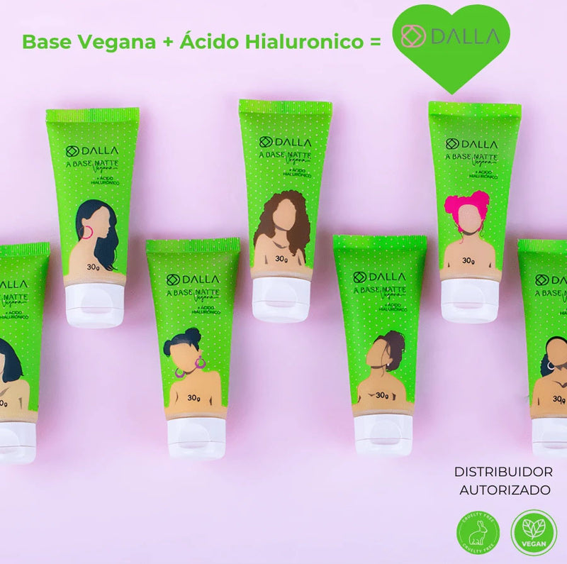 Base Liquida Vegana Matte Alta Cobertura Dalla