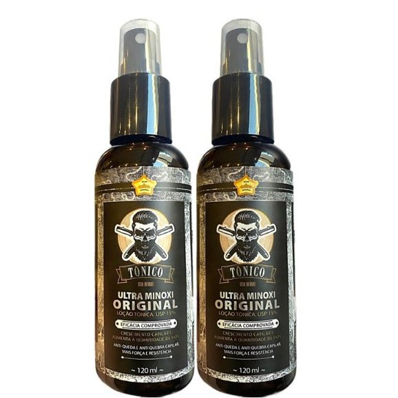 Tônico Capilar Ultra Minoxi Pro Barber 120ml KIT 2unidades