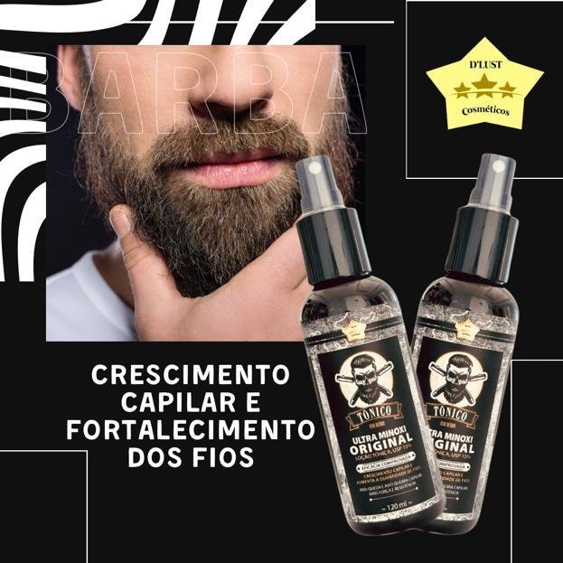 Tônico Capilar Ultra Minoxi Pro Barber 120ml KIT 5unidades