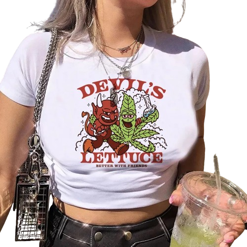 CAMISETA FEMININA DEVIL'S LETTUCE