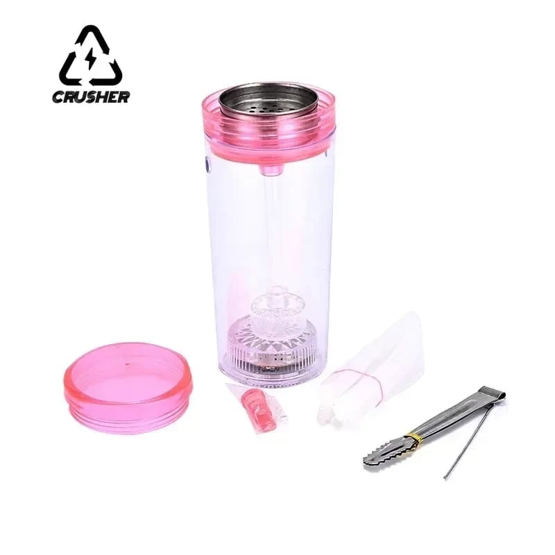 NARGUILE PORTÁTIL CRUSHER LED FILTRO EMBUTIDO SHISHA