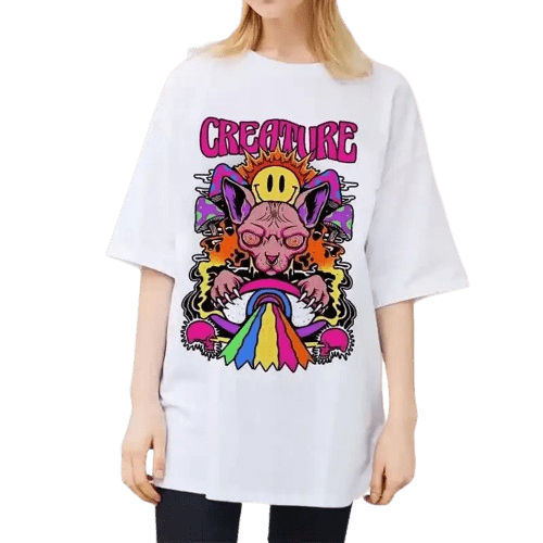 CAMISETA CREATURE CAT CUTE