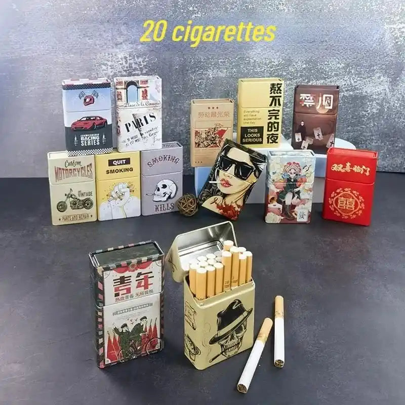 CASE DE CIGARROS CRIATIVO TIN - 12 Modelos